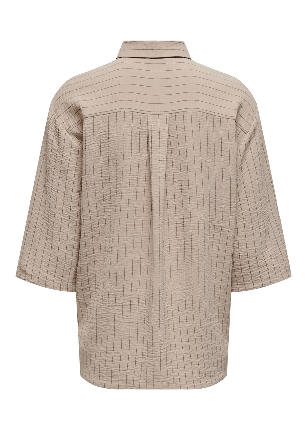 JDY Beige Stripe Print Shirt - Size 8 Image 7