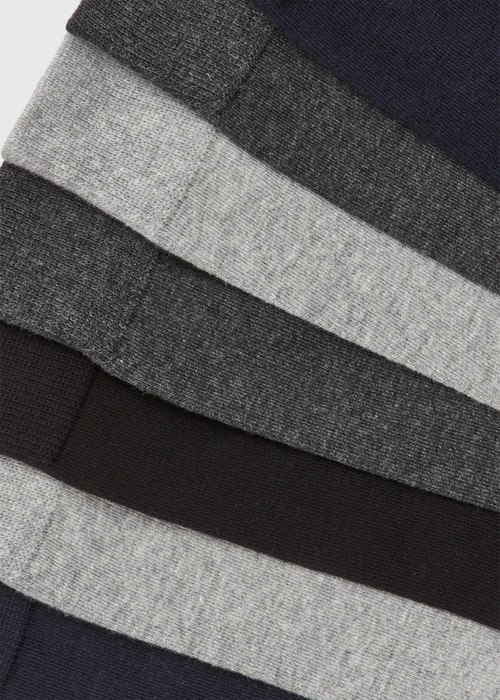 7 Pack Grey/ Marl/ Navy Plain Socks - 6-8.5 Image 2
