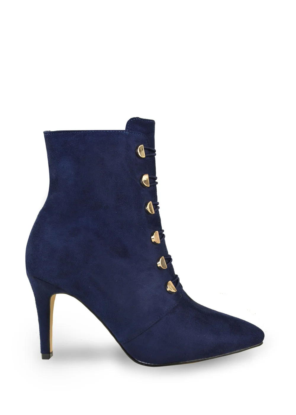Where's That From Blue Suede Blythe Pointed Toe Ankle Boots - 7 Image 1