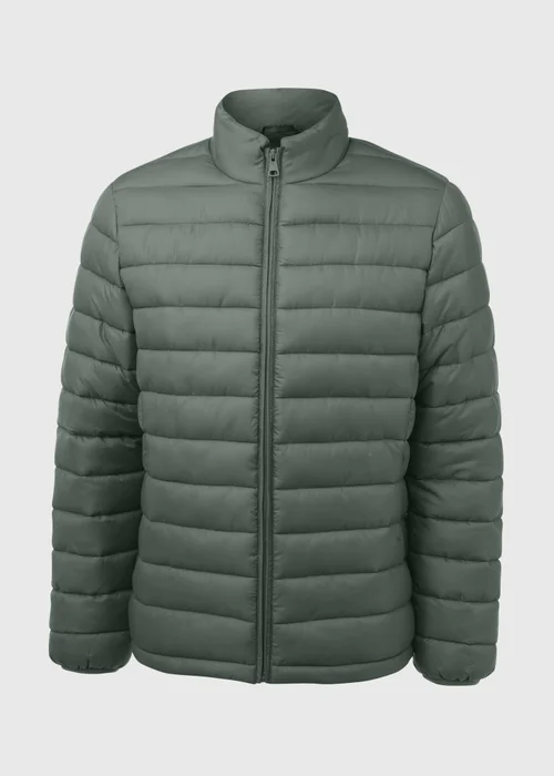Sage Funnel Neck Puffer Coat - XS Image 5