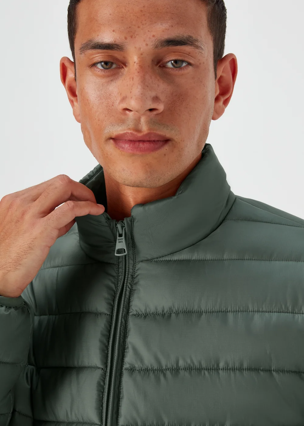 Sage Funnel Neck Puffer Coat - XS Image 3