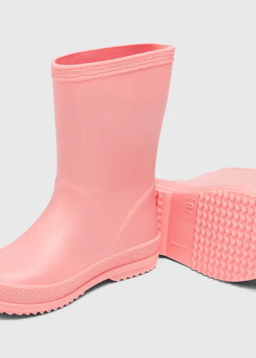 Girls Pink Wellies (Younger 4-12) - Size 4 Infants Image 2
