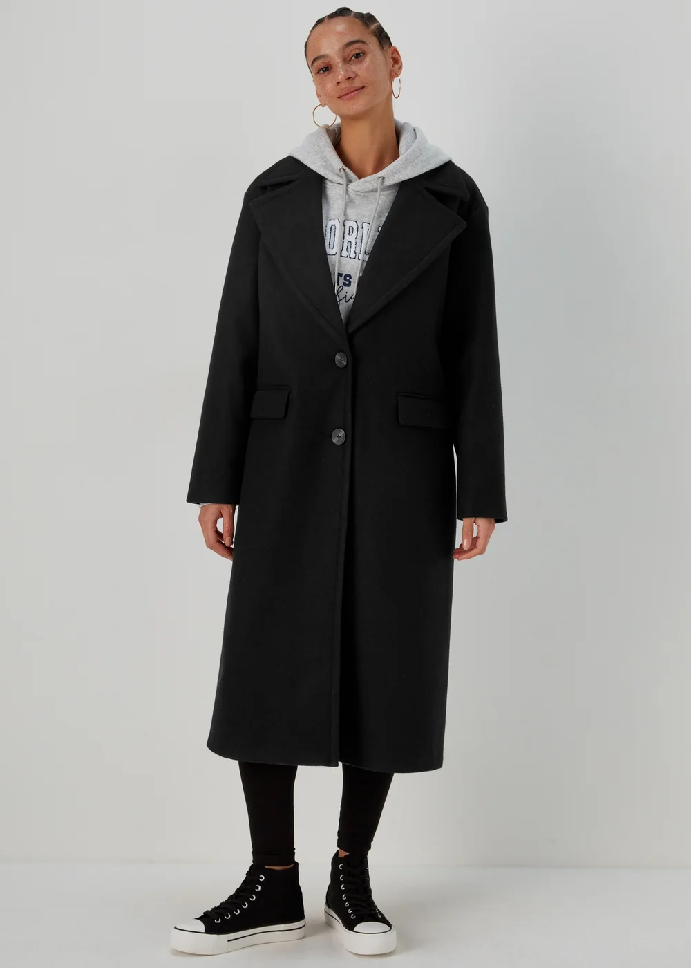 Black Super Long Coat - 8 Image 1