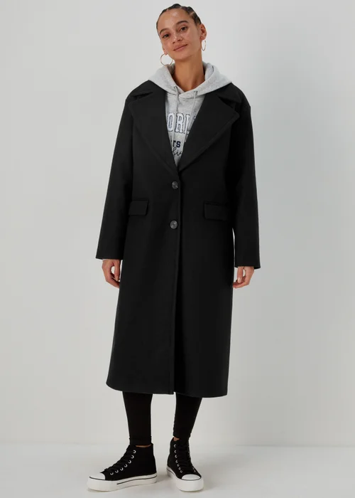 Black Super Long Coat - 8 Image 1