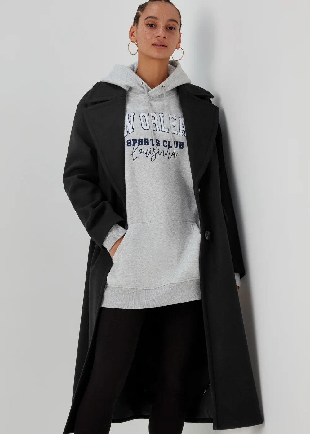 Black Super Long Coat - 8 Image 4