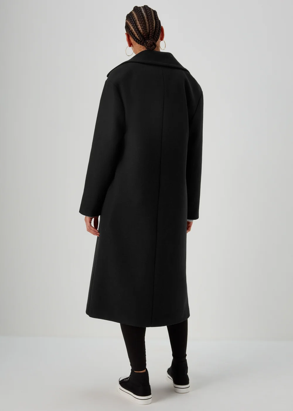 Black Super Long Coat - 8 Image 2