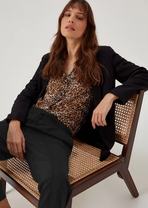 Et Vous Black Tapered Trousers - 8 Image 4