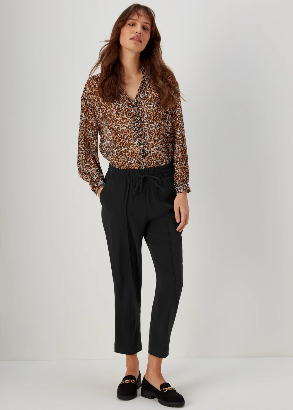 Et Vous Black Tapered Trousers - 8 Image 1
