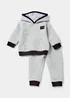 Boys Grey Quilted Hoodie & Joggers Set (1-6yrs) - Age 1 - 1.5 Years Image 1