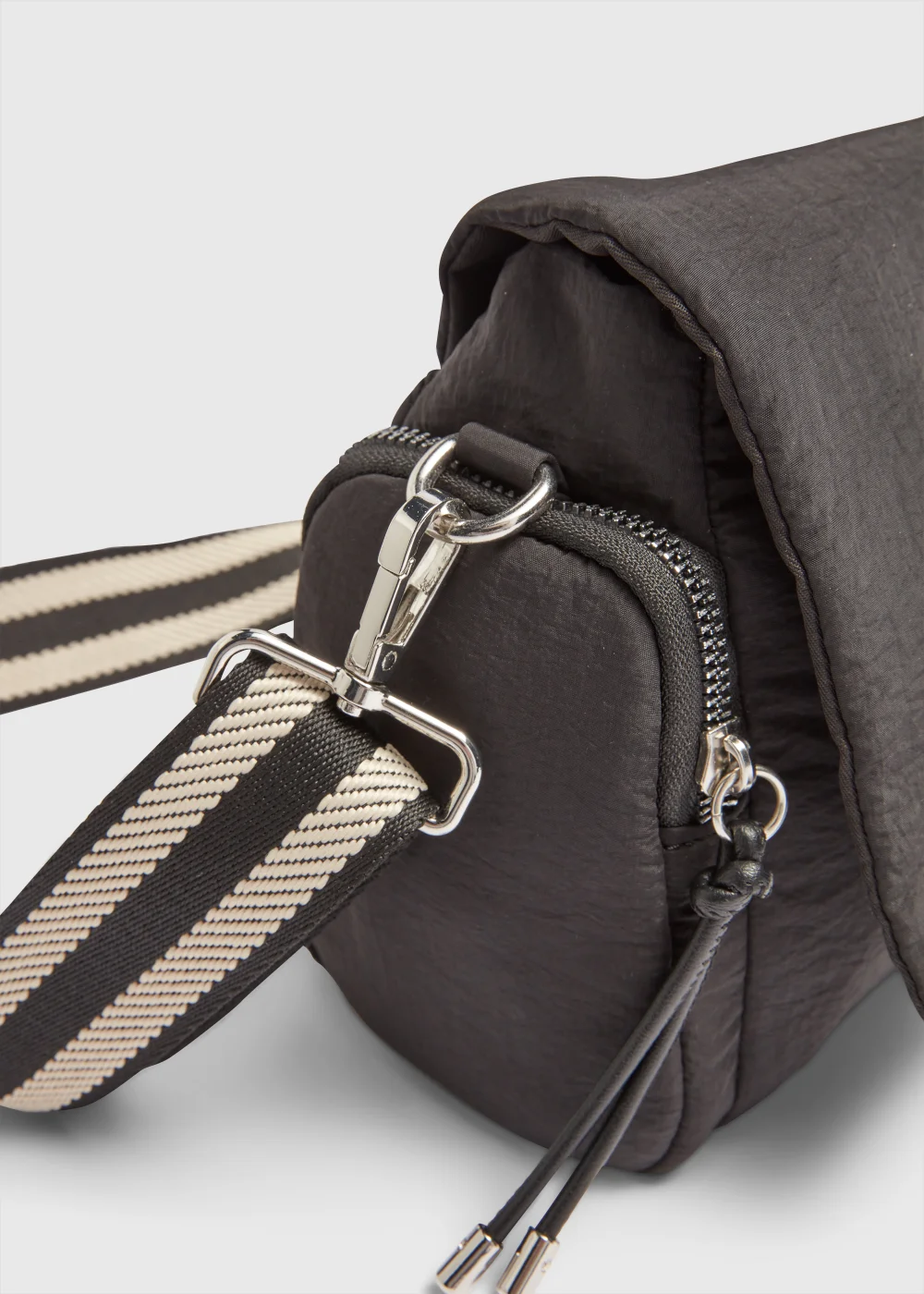 Black Nylon Modular Cross Body Bag Image 4