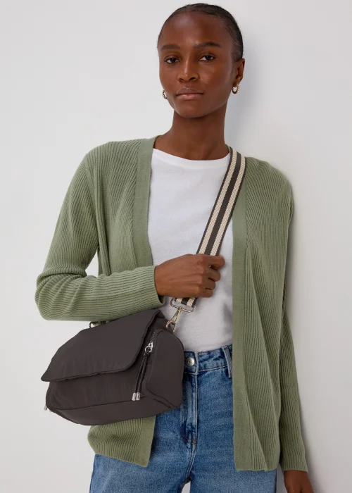 Black Nylon Modular Cross Body Bag Image 1