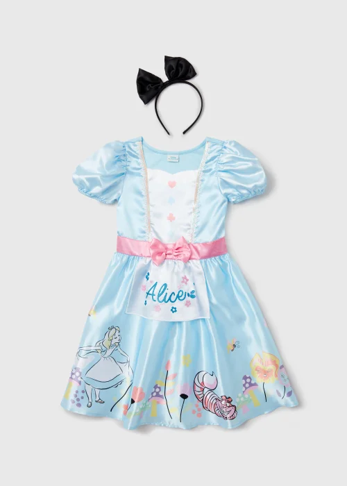 Kids Blue Disney Alice In Wonderland Fancy Dress Costume (3-9yrs) - 3 Yrs Image 1