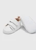 White Double Strap Soft Sole Baby Shoes (Newborn-18mths) - Age 0 - 3 Months Image 2