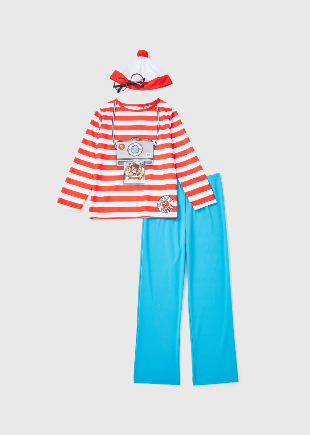 Kids Red Where's Wally Fancy Dress Costume (4-9yrs) - 4-5 Yrs Image 1