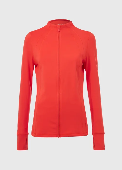 Souluxe Orange Seam Detail Zip Through Jacket - S Image 5