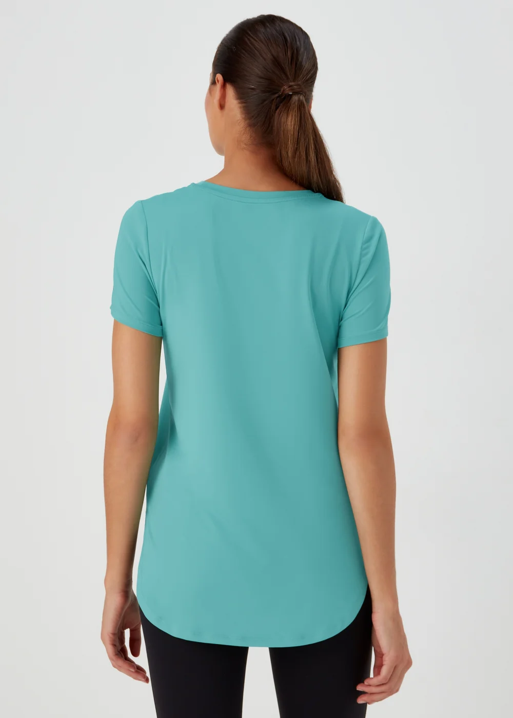 Souluxe Aqua Longline Sports T-Shirt - S Image 2