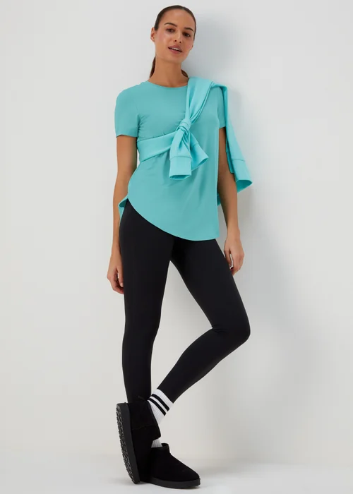Souluxe Aqua Longline Sports T-Shirt - S Image 4