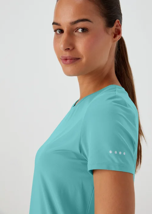 Souluxe Aqua Longline Sports T-Shirt - S Image 3