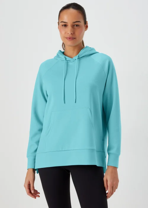 Souluxe Aqua Longline Sports Hoodie - S Image 1