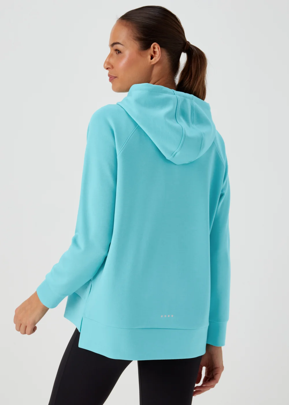 Souluxe Aqua Longline Sports Hoodie - S Image 2