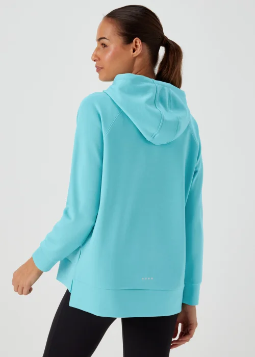 Souluxe Aqua Longline Sports Hoodie - S Image 2