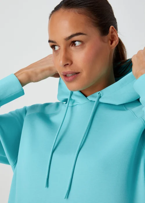 Souluxe Aqua Longline Sports Hoodie - S Image 3