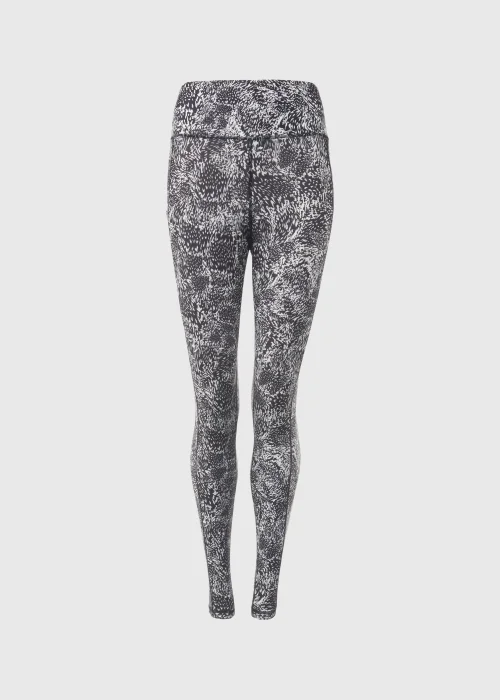 Souluxe White Print Sports Leggings - 8 Image 5