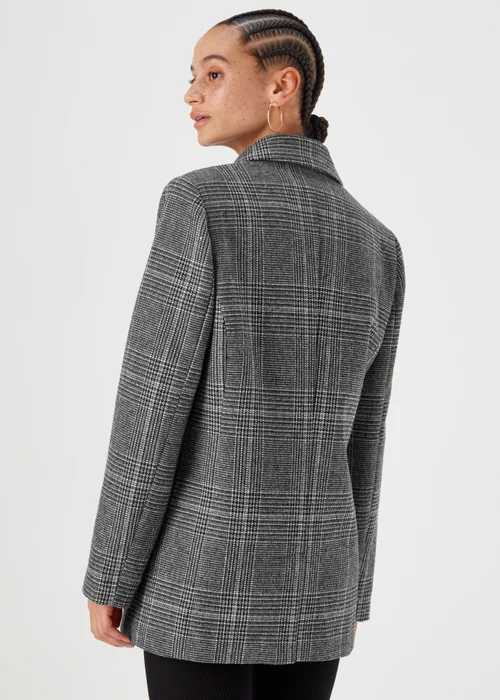 Black & White Check Blazer - 8 Image 3