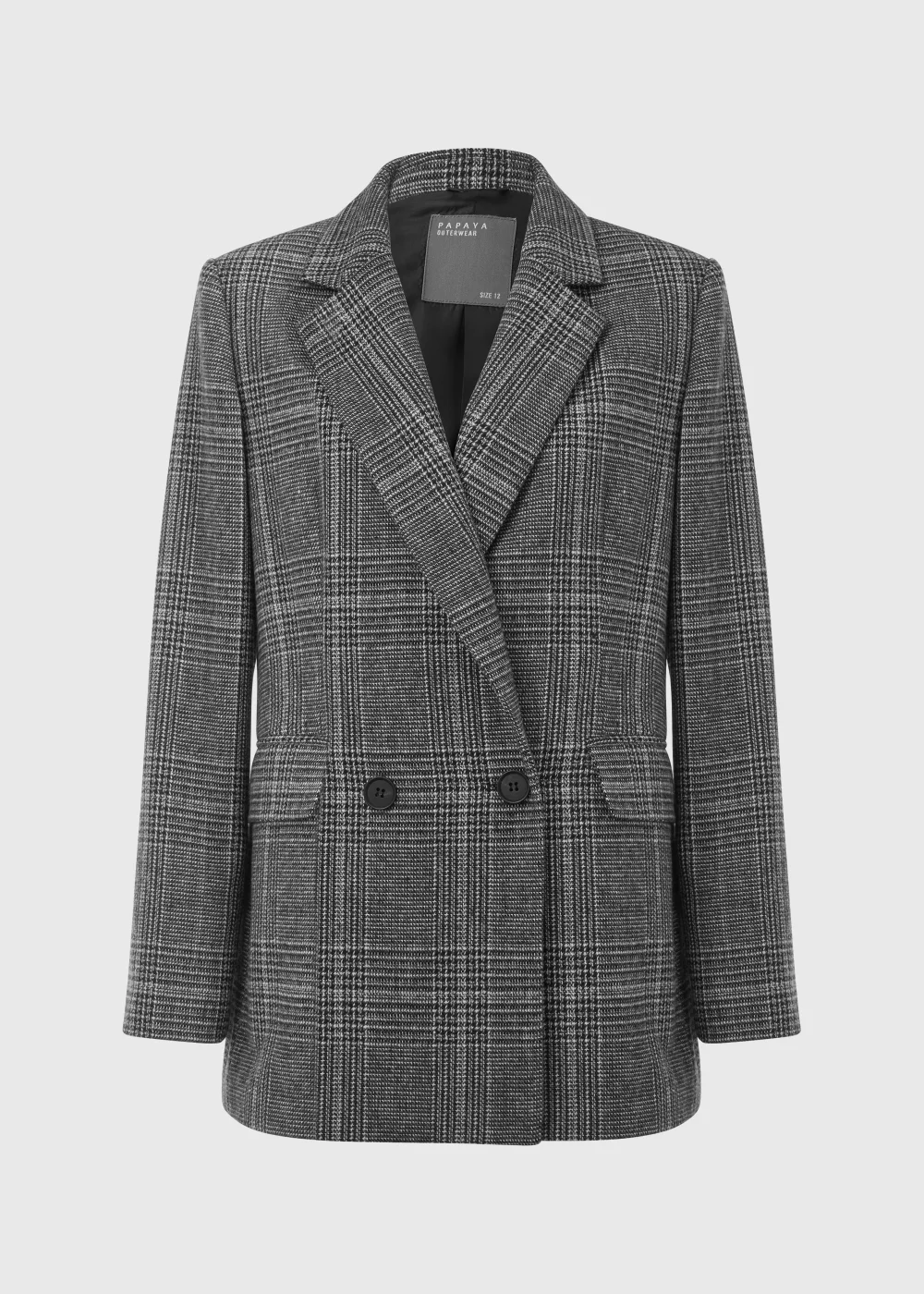Black & White Check Blazer - 8 Image 6