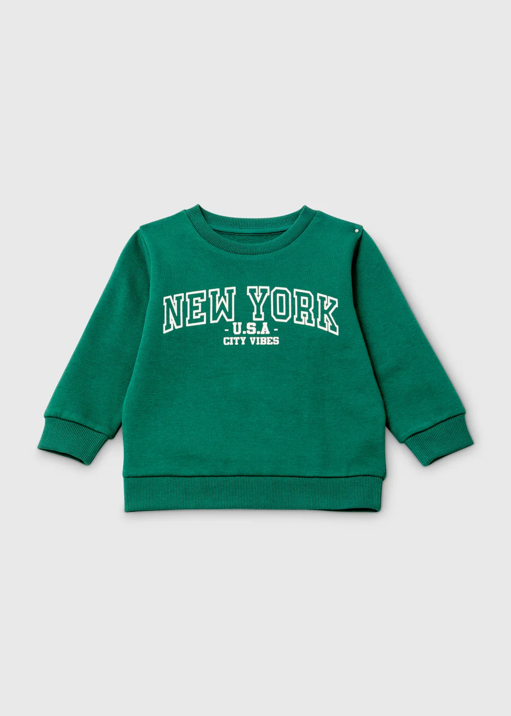 Boys Green New York Print Sweatshirt (1-7yrs) - 1-1.5 Yrs Image 1
