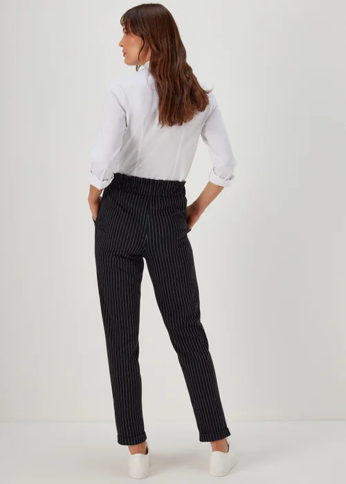Et Vous Black Tapered Cargo Trousers - 8 Image 2