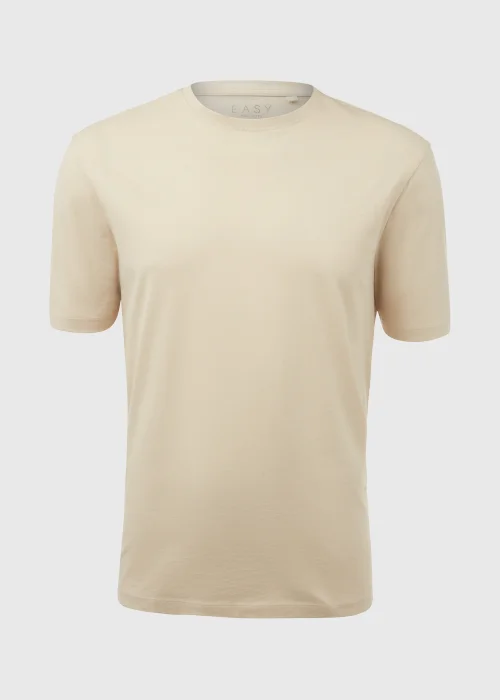 Beige Essential Crew Neck T-Shirt - S Image 5