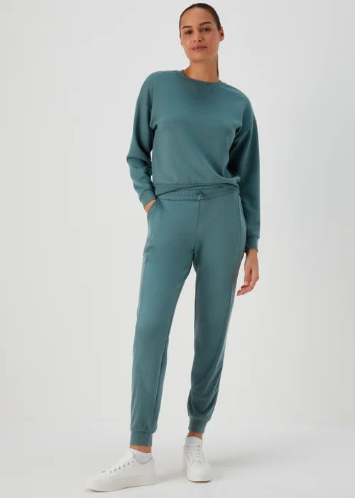 Souluxe Teal Co Ord Sports Joggers - S Image 1