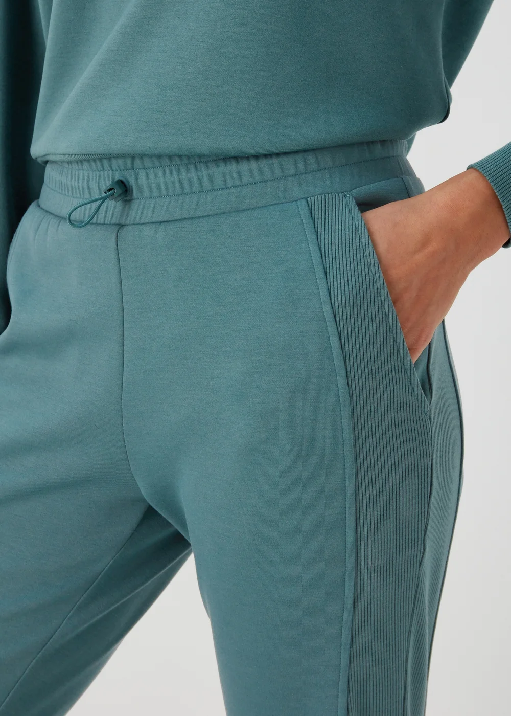 Souluxe Teal Co Ord Sports Joggers - S Image 3