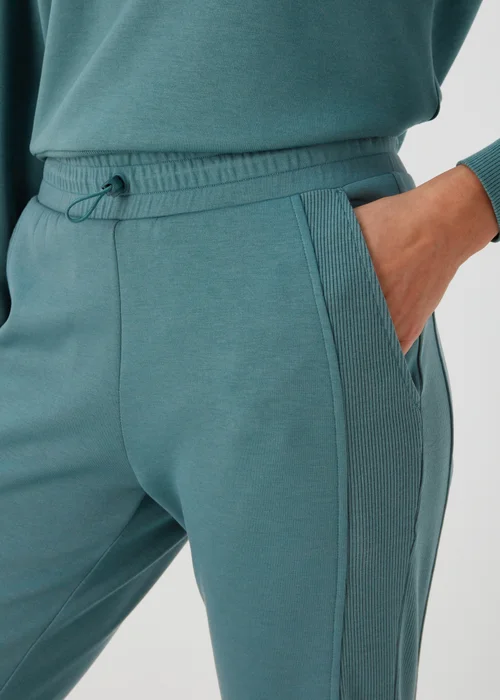 Souluxe Teal Co Ord Sports Joggers - S Image 3
