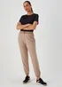Souluxe Beige Woven Co Ord Sports Joggers - Small Image 1