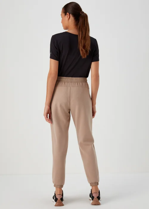 Souluxe Beige Woven Co Ord Sports Joggers - Small Image 2