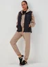 Souluxe Beige Woven Co Ord Sports Joggers - Small Image 4