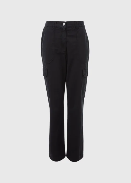 Black Straight Leg Cargo Trousers - 8 Image 9