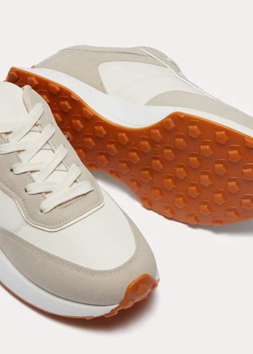 White Retro Runner Trainers - Size 3 Image 2