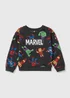 Kids Grey Marvel Print Sweatshirt (9mths-6yrs) - 9-12 months Image 1