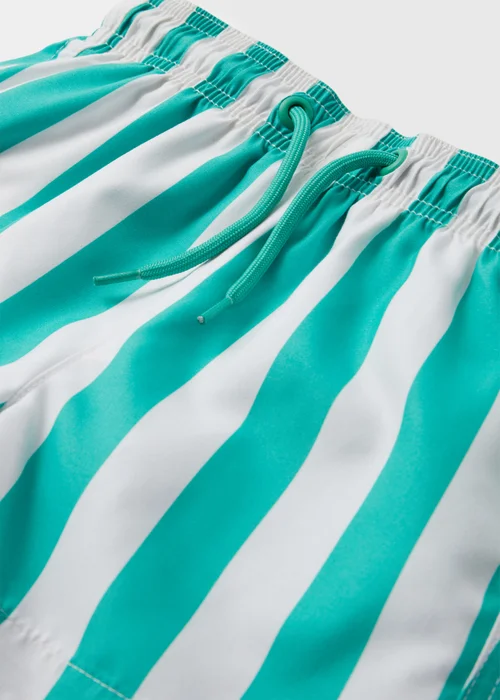Boys Aqua Stripe Swim Shorts (1-6yrs) - 1-1.5 Yrs Image 2