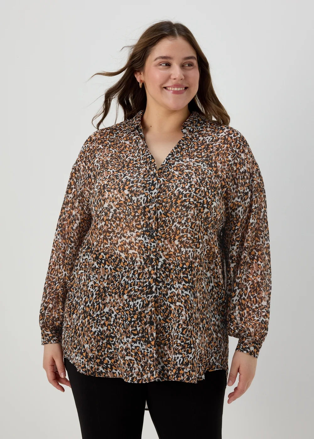 Et Vous Animal Print Blouse - 8 Image 1