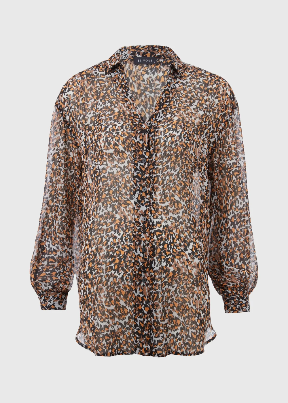 Et Vous Animal Print Blouse - 8 Image 9