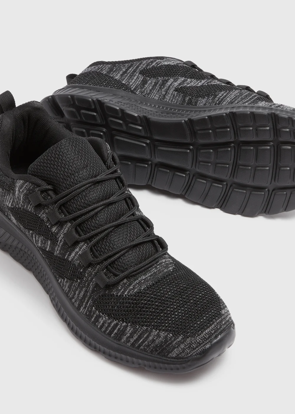 Black Mesh Running Trainers - 6 Image 2