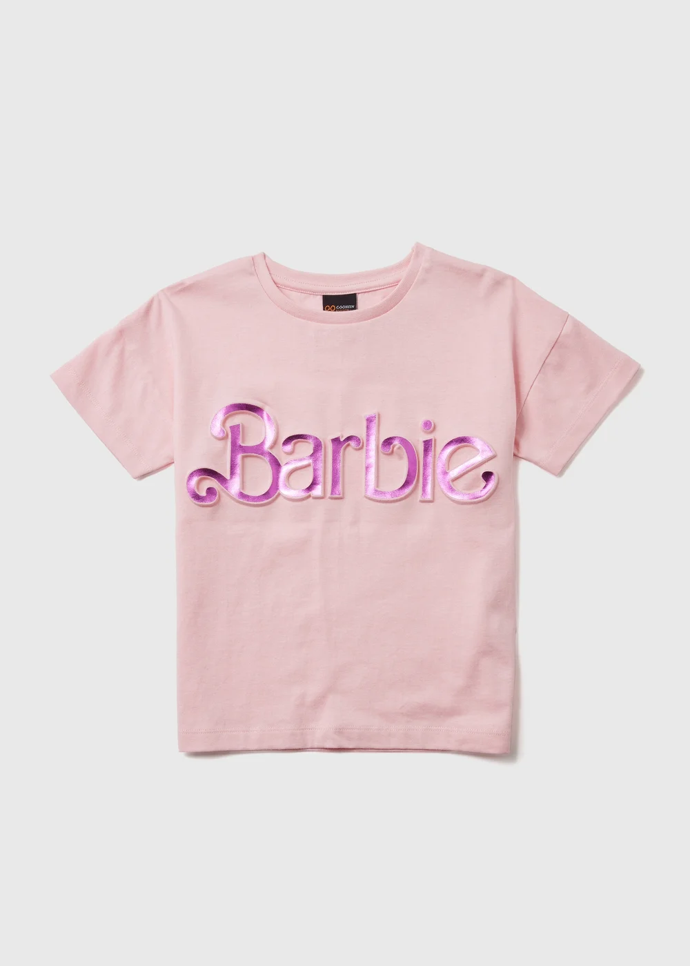 Kids Pink Barbie Slogan T-Shirt (4-11yrs) - Age 4 Years Image 1