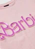 Kids Pink Barbie Slogan T-Shirt (4-11yrs) - Age 4 Years Image 2