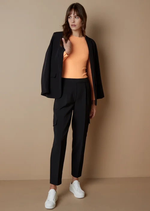 Et Vous Orange Ribbed Knit Long Sleeve Top - 8 Image 4