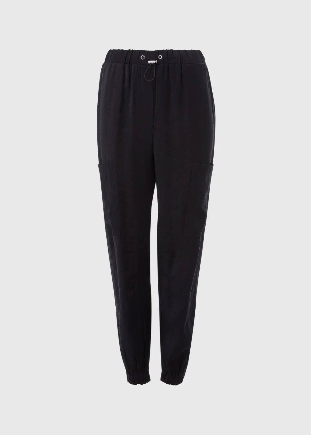Black Smart Parachute Trousers - 8 Image 5