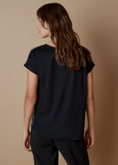 Et Vous Orange Animal Print Jersey T-Shirt - 8 Image 4